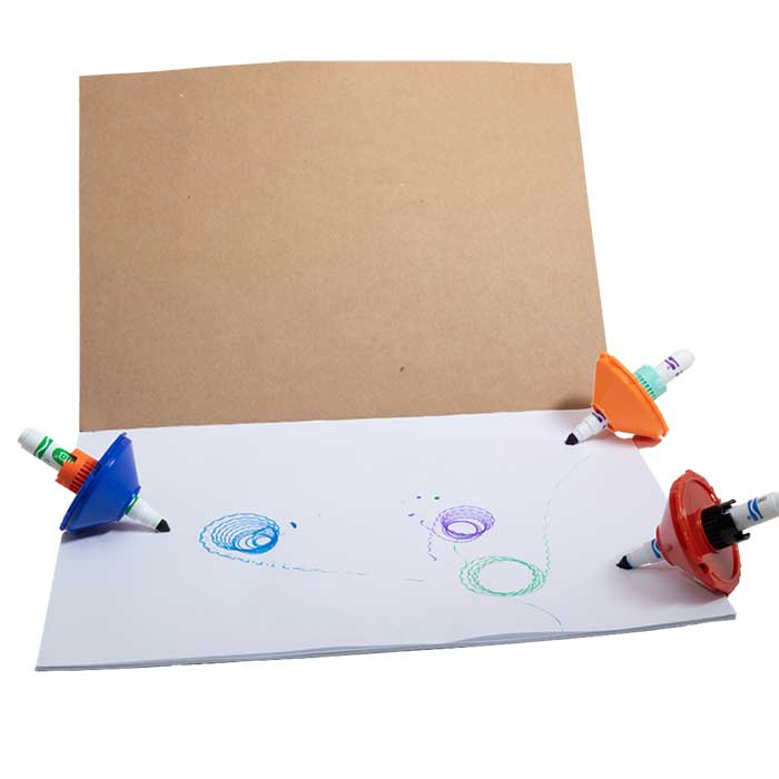 Crayola® Colourwhirls - Paper Pad. Pad with 3 colourshilrs toys.