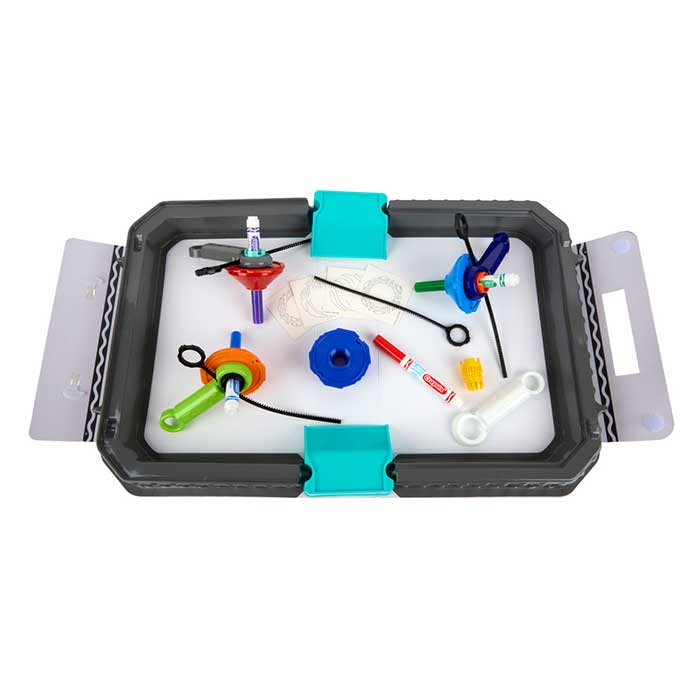 Colourwhirls Arena contents. Arena Assembled.