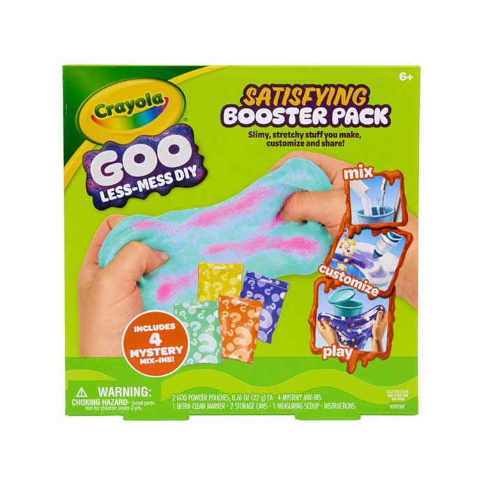 Crayola Goo Satisfying Booster Pack front view.