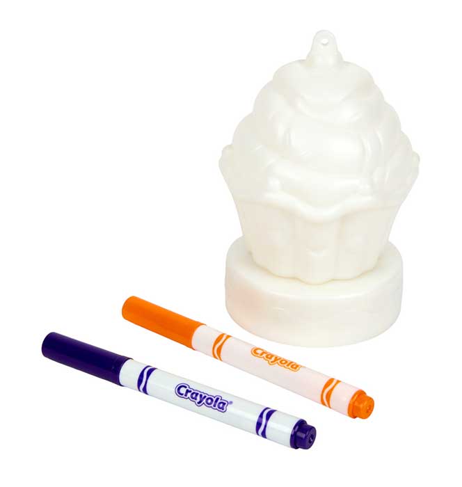 Mini Light-Ups Recolorable Cupcake contents.