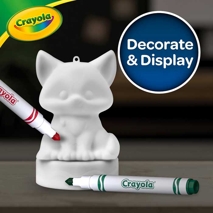 Mini Light-Ups Recolorable Fox. decorate & display.