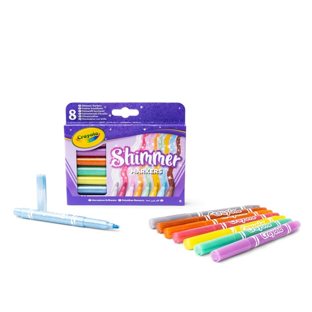 Metallic Markers, Pack of 6 packaging and contents.