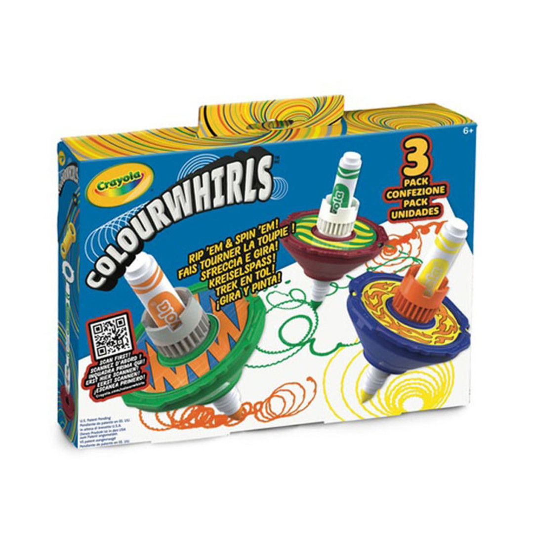 Colourwhirls pack of 3 front view