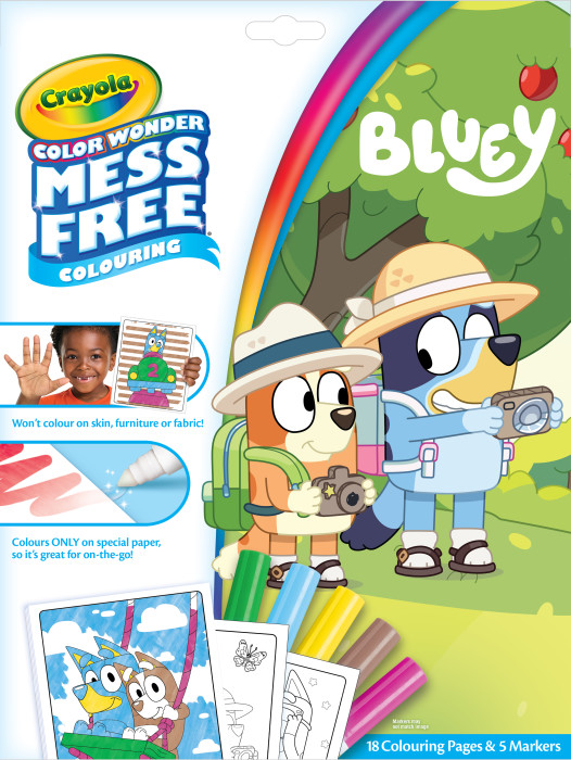 Color Wonder Bluey Mess-Free Colouring Set Front view