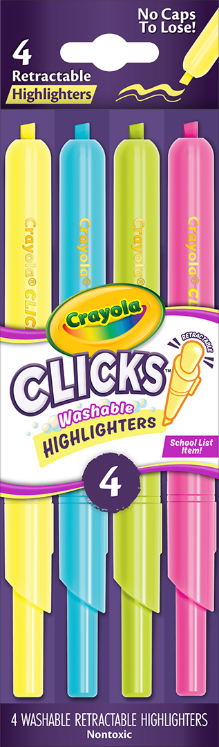 Clicks Highlighters 4ct Front View